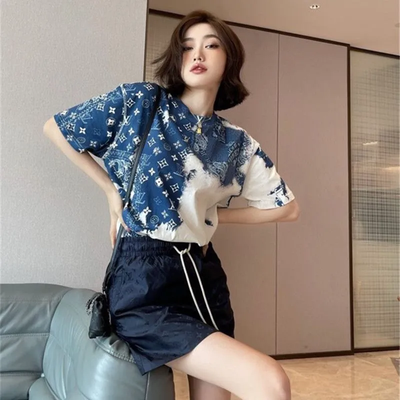 Louis Vuitton/Louis Vuitton Cashew Flower Series Short Sleeve